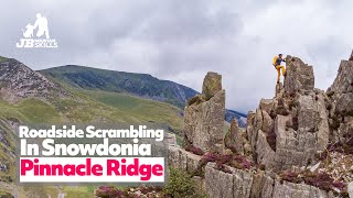 Roadside Scrambling in Snowdonia Pinnacle Ridge  Grade 2 A great quick hit [upl. by Mettah792]