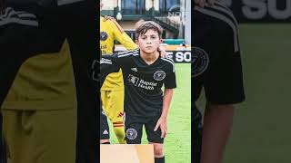 Thiago Messi debutó en LaLiga Future con el Inter Miami el hijo de Leo y Anto [upl. by Olympias]