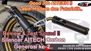 SilencerSilincer AITECH Carbon Generasi ke2  Ninja 150 CC 2 Tak  Review amp Test Sound [upl. by Savvas]