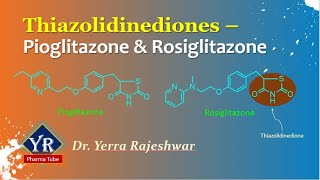 Thiazolidinediones  Pioglitazone amp Rosiglitazone  YR Pharma Tube  Dr Yerra Rajeshwar  Dr YR [upl. by Shirleen]