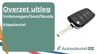 Klapsleutel overzetten  Volkswagen Skoda Seat  MQB autosleutel  Autosleutelnl [upl. by Nuhs116]