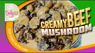 CREAMY BEEF WITH MUSHROOM  SIMPLE amp EASY RECIPE [upl. by Cilegna]