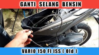 Cara PASANG GANTI SELANG BENSIN INJEKTOR VARIO 150 125 FI ISS Old [upl. by Ydnirb]