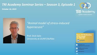 S3E112 Animal models of stressinduced hyperacusis Prof Dick Salvi University at SUNY Buffalo [upl. by Akcirehs]