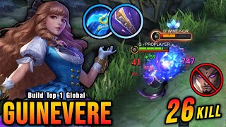 NEW META 26 Kills Guinevere Golden Staff Build is Deadly  Build Top 1 Global Guinevere  MLBB [upl. by Aenitsirhc877]