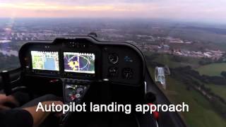 TL 2000 Sting S4 with GARMIN G3X Touch  full automatic landing approach [upl. by Ynar]