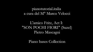 Lamico Fritz Act I quotSON POCHI FIORIquot  Backing track  Pietro Mascagni  Piano bases Collection [upl. by Nosauq]