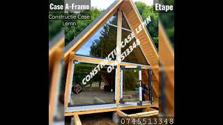 CaseCabane Aframetip A din lemn • 3 dormitoare WATCH NOW Cabane din lemn  Cabane tip A ✨ [upl. by Colton]