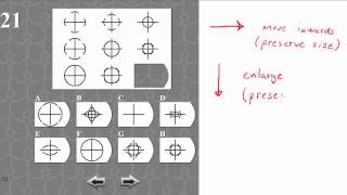 IQ TEST matrix 21 SOLVED AND EXPLAINED [upl. by Cathi]