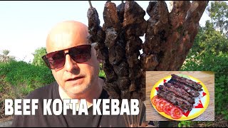 Kofta Kebab  Ground Beef BBQ  youtube  Şiş köfte [upl. by Anerac]