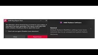 How To Fix Amd Radeon Wattman Settings Have Been Restored 2021  We Detected A Driver Timeout 2021 [upl. by Lanfri]