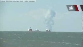 RAW VIDEO Gulf Oil Platform Explosion Caught on Tape  Newsbreaker  OraTV [upl. by Phillipp]