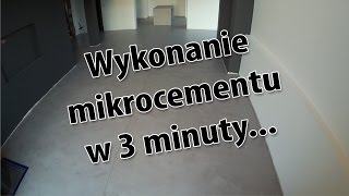 Wykonanie mikrocementu w 3 minuty  Mikrocementnet [upl. by Hannan83]