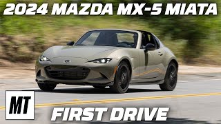 2024 Mazda MX5 Miata First Drive Small Changes Big Distinctions  MotorTrend [upl. by Brigida]