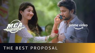 Sai Pallavi Proposes Nani  MCA  Middle Class Abbayi  Romantic Scene  Amazon Prime Video [upl. by Yeliac]