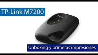 TPLink M7200 Unboxing y primeras impresiones de este dispositivo MiFi 4G [upl. by Cressi]