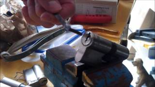 Abus Zylinder Sicherheitsschloss picken tutorial wwwsperraufde Schlüssel Sheriff [upl. by Amias455]