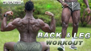 THE MOST EFFECTIVE BACK AND LEG WORKOUT YOU SHOULD BE DOING FOR MASS  Full Routine amp My Top Tips [upl. by Atkinson]