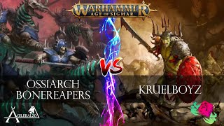 ITA Kruelboys VS Ossiarch Bonereapers Battle Report Age of Sigmar 31 [upl. by Lorelle194]