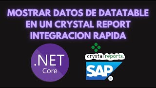 Llenado de Crystal Report con DataTable Integración rápida programming csharp programacion [upl. by Yonatan950]