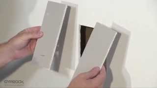 Repairing a hole in plasterboard [upl. by Delmore]