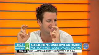 The brief on Aussie mens underwear habits [upl. by Aihtnis786]