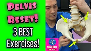 Pelvis RESET Naturally 3 BEST Exercises Rid Low Back SI Joint amp Groin Pain  Dr Wil amp Dr K [upl. by Deragon343]