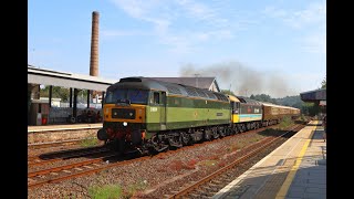 47810 amp 47712 pass Totnes on Cornish Riviera Statesman 310724 [upl. by Sukul288]