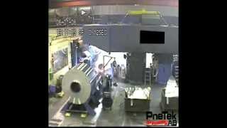 Automatic CO2 fire extinguisher in rolling mill XGOTTA 72 [upl. by Adai925]