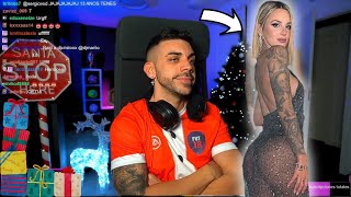 DjMaRiiO REACCIONA al VESTIDO de NOE9977 de NAVIDAD 😈🥵 [upl. by Sumer]