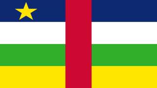 Bandera e Himno Nacional de República Centroafricana  Flag and Anthem of Central African Republic [upl. by Inez]