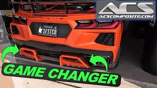 Reviewing the ACS Rear Diffuser amp Install for C8 Corvette [upl. by Kcirddahc]