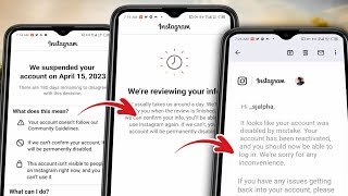 How to Recover Suspended amp Disabled Instagram Account 2024  We suspended your Account Instagram [upl. by Nepsa]