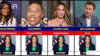 Celebs SHOW LOVE for Kamala Harris ❤️ Dafna Star [upl. by Ryter]