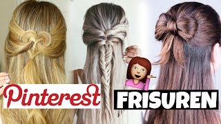 PINTEREST FRISUREN TEST für KURZES und LANGES HAAR I ABIBALL I HOCHZEIT [upl. by Danella]