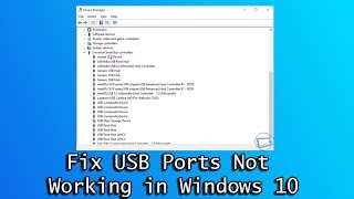 Fix USB Ports Not Working in Windows 10 [upl. by Rush]