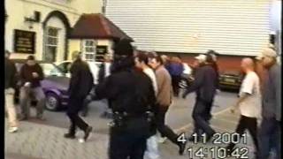 Football Hooligans  Wrexham town Vs Cardiff city 2001 [upl. by Row]