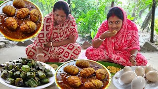 পাগলা হাওয়ার বাদল দিনে দেশী মুরগীর ডিমের কষা আর ভেন্ডি ভাজা। Dim Kosha Recipe। Dimer Kosha Recipe [upl. by Acisset]