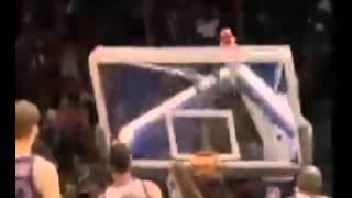 Shaquille ONeal Casse Un panier NBA [upl. by Einnim980]