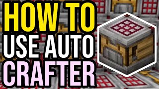 How To Use Auto Crafter In Minecraft Bedrock amp Java [upl. by Anilra]