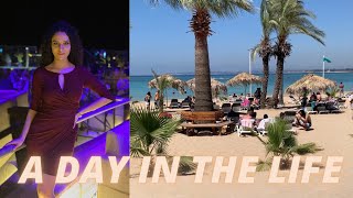 A DAY IN THE LIFE VLOG  swimming tanning strolling and rooftop partying in Lattakia [upl. by Ahsurej]