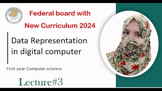 Data representation in digital computer Chap 1 FBISE New Curriculum 2024  Computer science [upl. by Ail]