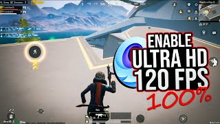 ULTRA HD  120 FPS UNLOCKED in gameloop with PROOF 💯 PUBG MOBILE 32 [upl. by Wilen]