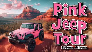 PINK Jeep Tours Sedona  Broken Arrow Trail and Schnebly Hill Road [upl. by Saber]