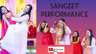 Sangeet performance  Nachde Ne Saree  Gallan Goodiyaan  Wedding choreography  Easy dance steps [upl. by Grinnell]