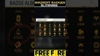 Elite Pass Badges 😱 In Free Fire ☠️ trending freefire totalgamingyoutube Hindu Bhai [upl. by Adelbert]