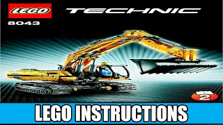 LEGO Instructions  Technic  8043  Motorized Excavator Book 2 [upl. by Acinor499]