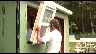 Installing a Windows and Doors  How to Build a Shed [upl. by Neelrac159]