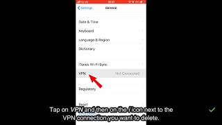 How to remove a VPN  iPhone iPad iPod touch [upl. by Louisette]