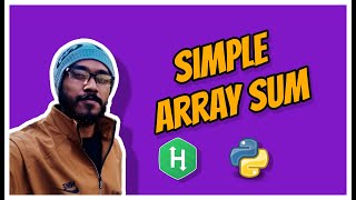 Simple array sum  Hackerrank Solution in Python [upl. by Truda]